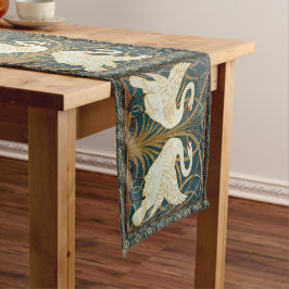 Caminho De Mesa Pequeno Walter Crane Swan, Rush E Iris Art Nouveau