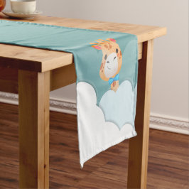 Caminho De Mesa Pequeno Watercolor Baby Giraffe, Safari