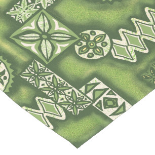 Caminho De Mesa Pequeno Wave Warrior Hawaiian Primitive Tapa