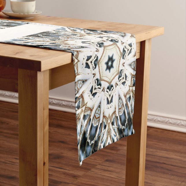 Caminho De Mesa Pequeno Web de Neve (No Local)