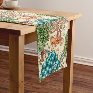 Caminho De Mesa Pequeno William Morris Deer por uma Beige da Tapeçaria Bro