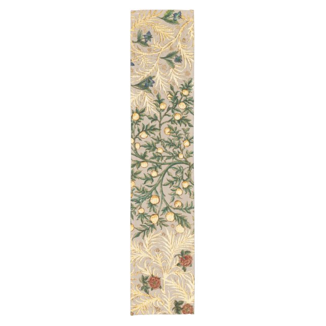 Caminho De Mesa Pequeno William Morris Floral Fruta Garden Flower Classic (Frente)