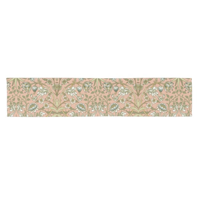 Caminho De Mesa Pequeno William Morris Hyacinth Flor Rosa Art (Horizontal)