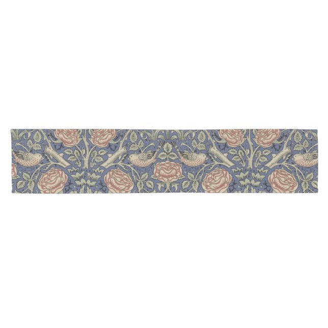Caminho De Mesa Pequeno William Morris Tudor Rosa Wallpaper (Horizontal)