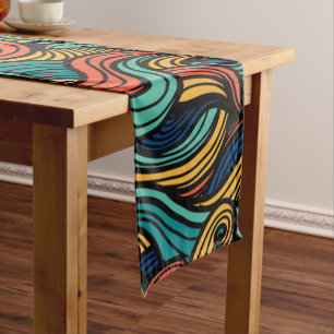 Caminho De Mesa Pequeno Wool Topped paisley