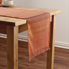 Caminho De Mesa Pequeno Xadrez de outono Russo Laranja Tartan