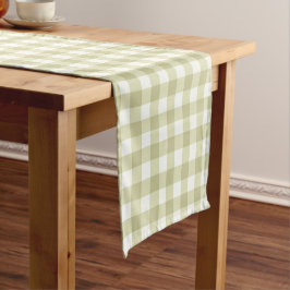 Caminho De Mesa Pequeno Xadrez de prado country francês - xadrez verde sag