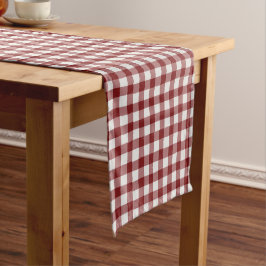 Caminho De Mesa Pequeno Xadrez Imperfeito Desenhado à Mão Fazenda Escarlat