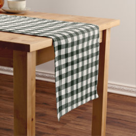 Caminho De Mesa Pequeno Xadrez Imperfeito Desenhado à Mão Fazenda Preto e 