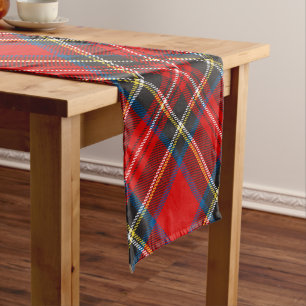 Caminho De Mesa Pequeno Xadrez Real Stewart Modern Argyle Tartan 