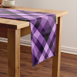 Caminho De Mesa Pequeno Xadrez Roxo de Plum Moderno - Mesa Pequena