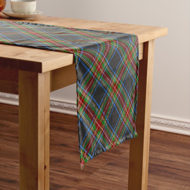 Caminho De Mesa Pequeno Xadrez Stewart Stuart Black Clan Tartan (No Local)