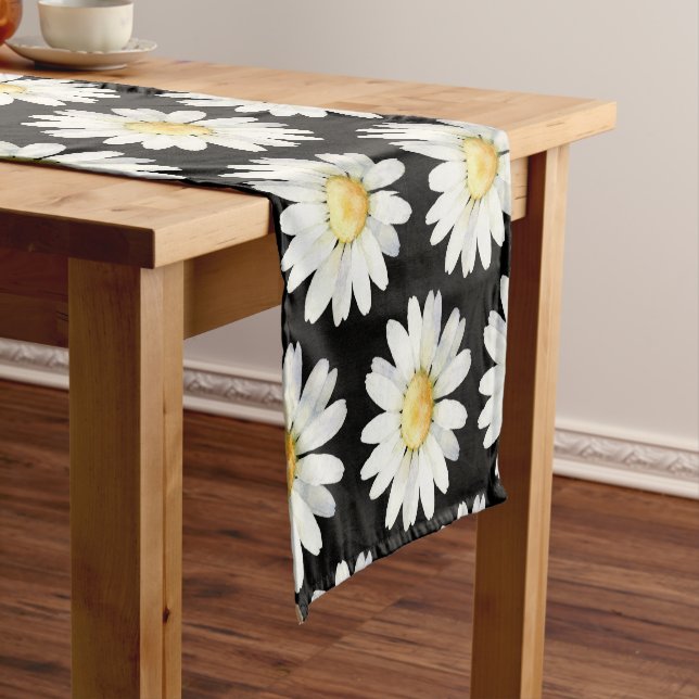 Caminho De Mesa Pequeno Yellow Dotted Daisy's (No Local)