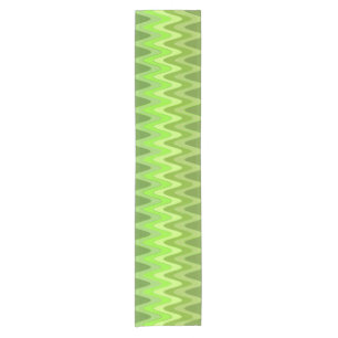 Caminho De Mesa Pequeno ZIGZAG Ondas verdes + suas ideias