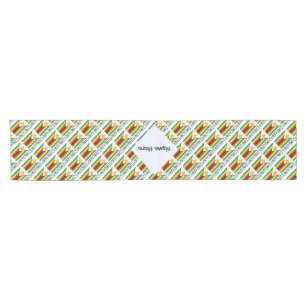 Caminho De Mesa Pequeno Zimbabwe Bandeira do Zimbábue Personalizada Preta