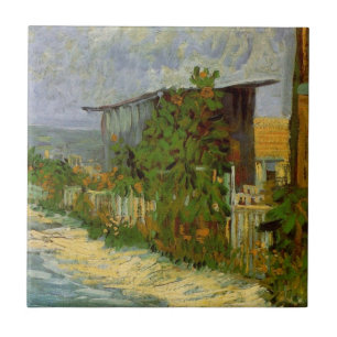 Caminho de Montmartre e Girassóis por Vincent van