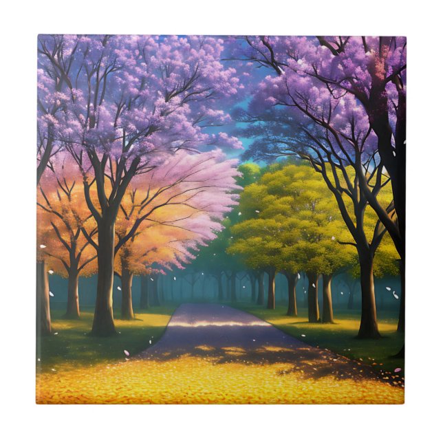 **"Caminho de Roxo: Jacaranda Walkway"** (Frente)