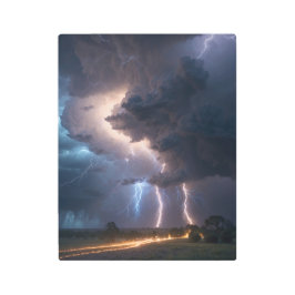 Caminho de tempestade de raios