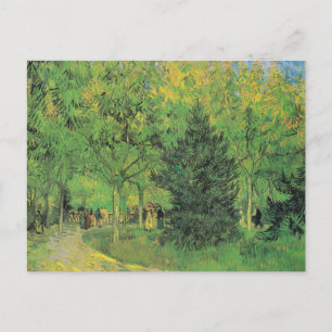 Caminho de Vincent van Gogh no cartão postal Park