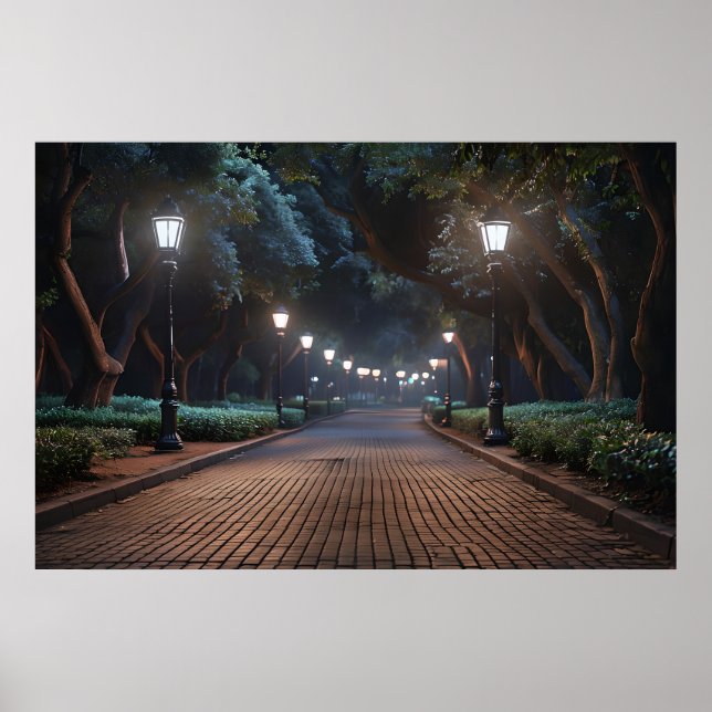 Caminho do Parque por Lamplight - Poster de Serene (Frente)