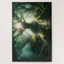 Caminho Encantado: Quebra-cabeça da Mística Flores