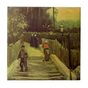 Caminho Íngreme em Montmartre por Vincent van Gogh