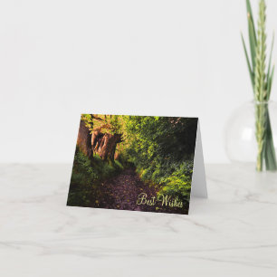 Caminho no Cartão de Melhores Desejos do Woods