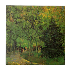 Caminho no Jardim Público, Arles por Vincent van G