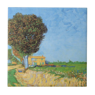 Caminho perto de Arles por Vincent van Gogh