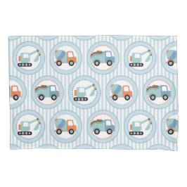 Caminhões De Construção - Branco Azul-Cinto