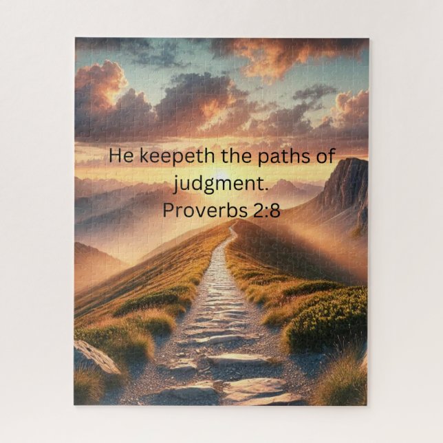 Caminhos do Quebra-cabeça inspirador de julgamento (Vertical)