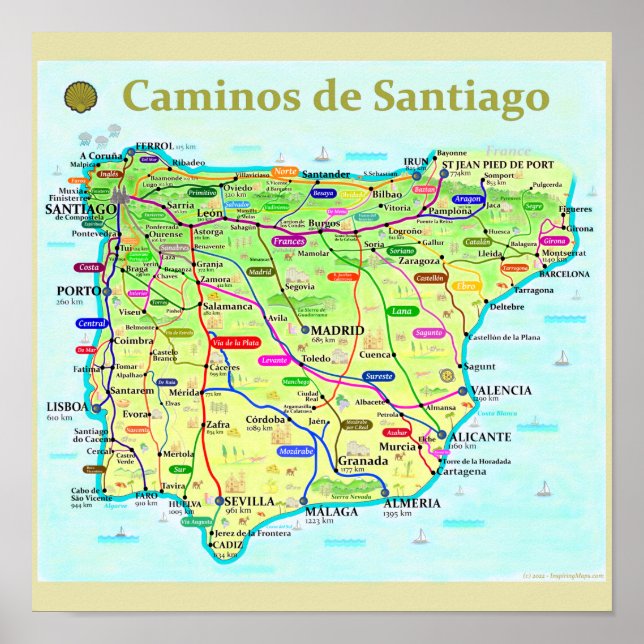 Camino de Santiago Poster (Frente)