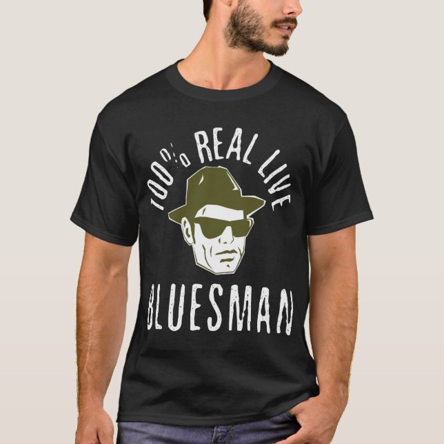 Camisa 100% da obscuridade do Bluesman (Frente)
