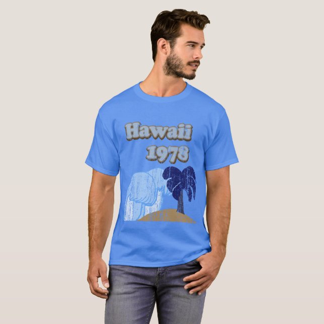 Camisa 1978 de Havaí do vintage (Frente Completa)