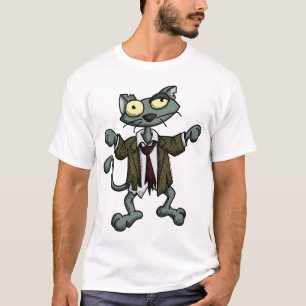 Camisa 1 do zombi 1 do gatinho