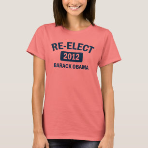 Camisa 2012 da campainha do Re-Elect Barack Obama