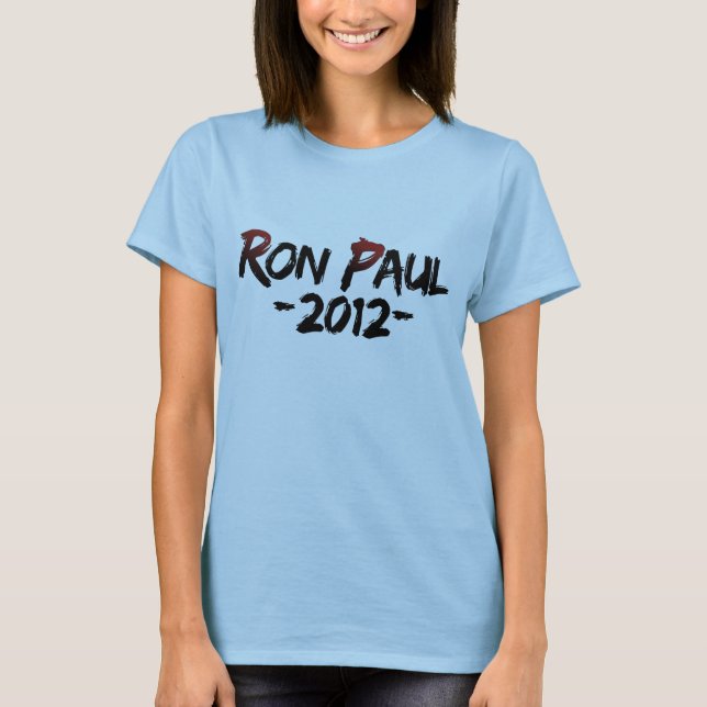 Camisa 2012 de Ron Paul das mulheres (Frente)