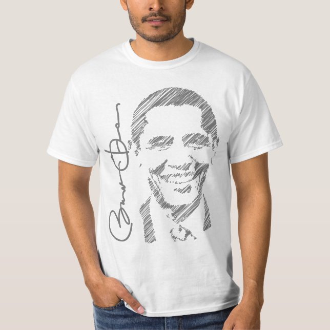 Camisa 2012 do esboço de Obama (Frente)