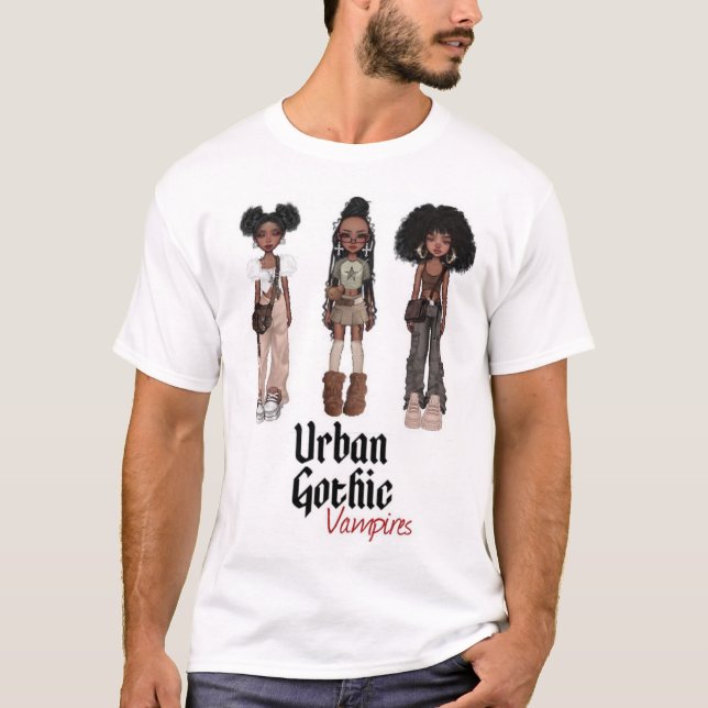 Camisa 6 de vampiros góticos urbanos (Frente)