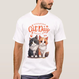 Camisa A vida é melhor com gatos
