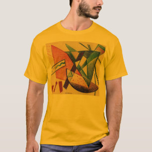 Camisa abstrata de dança das formas