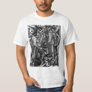 Camisa abstrata moderna da pintura do Cubist