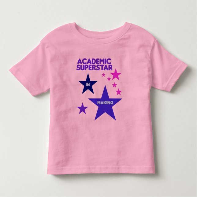 Camisa Acadêmica Superstar para crianças (Frente)