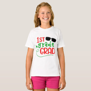 Camisa Adorável para Meninas Graduadas na 1ª Série
