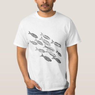 Camisa adulta da coloração dos peixes