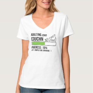 Camisa Adulto EXE Caminhada no Sofá Progresso Funn