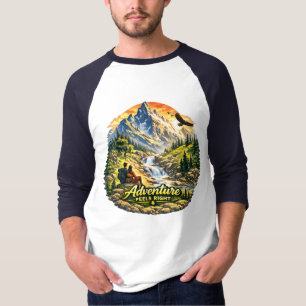 Camisa Adventure Feels Right Coastal Raglan EUA