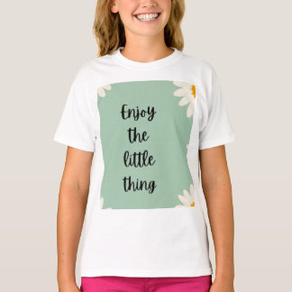 Camisa afirmativa para raparigas