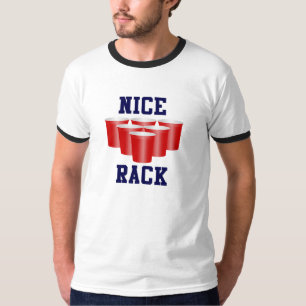 Camisa agradável de Pong T da cerveja da