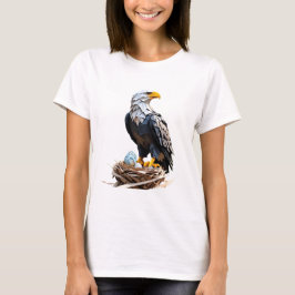 Camisa águia americana origami